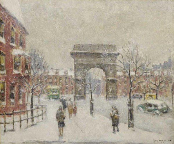 WASHINGTON SQUARE, NEW YORK WINTER