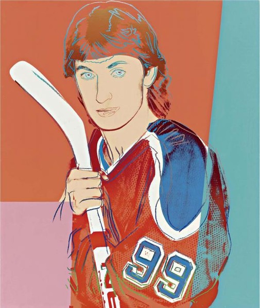 WAYNE GRETZKY с клюшкой