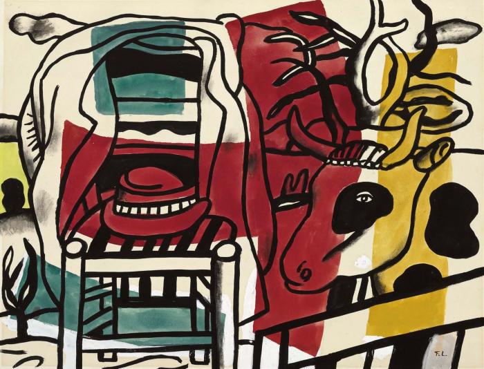 a chaise et la vache