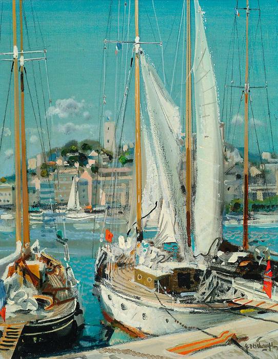 A marina on the Mediterranean