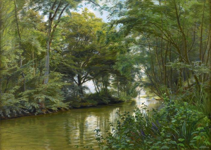 A river landscape