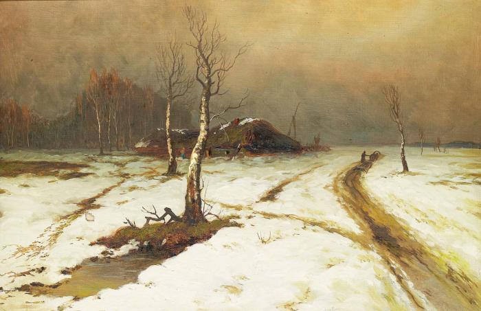 A Russian winter landscape