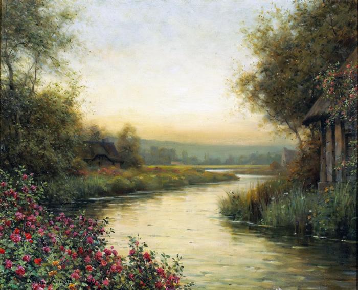 A tranquil river landscape