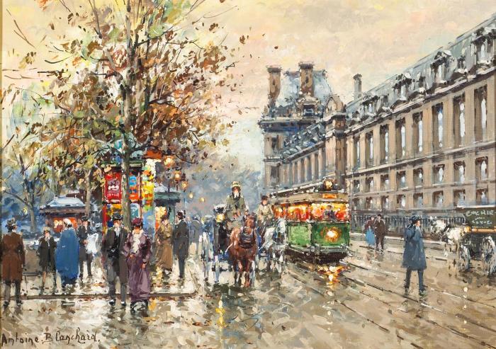 A view of the Louvre