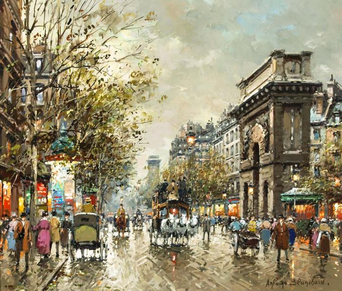 A view of the Porte de Saint Denis