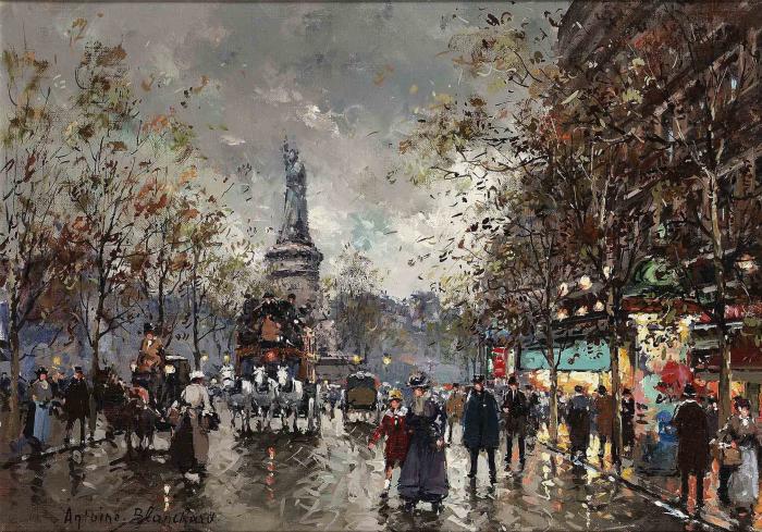 Autumn evening Paris