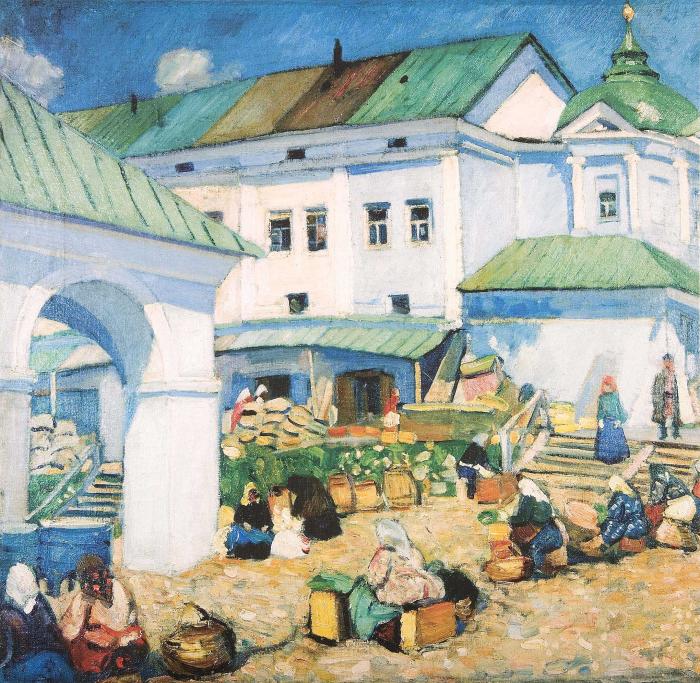 Базар в Костроме.1909.