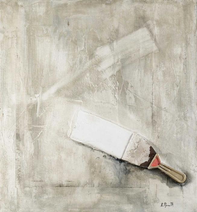 Белый шпатель