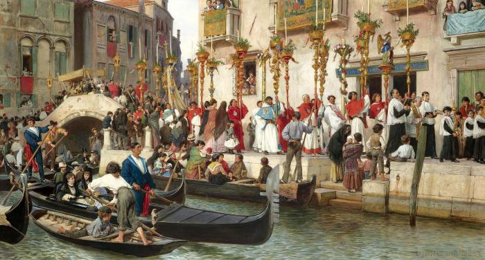 BR UCKE AN DER RIVA DEI SCHIAVONI EINE PROZESSION IN ...