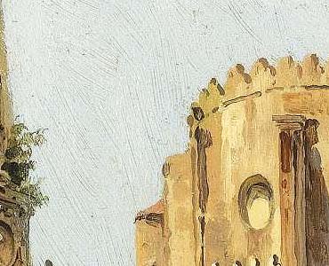 Фрагмент A CARRIAGE ON PIAZZA DI SAN DOMENICO MAGGIORE, NAPLE