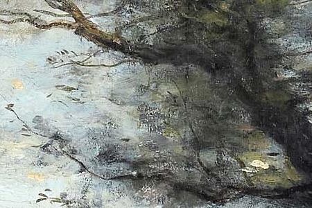 Фрагмент A Figure in a Wooded Landscape