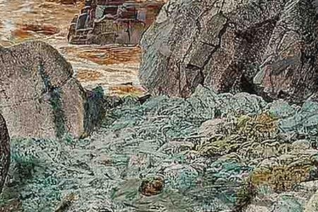 Фрагмент A Mountain Road Flood Time Honister