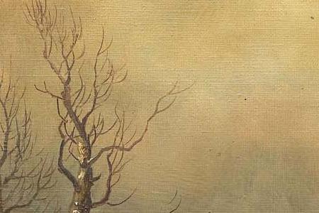 Фрагмент A Russian winter landscape