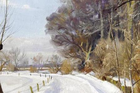 Фрагмент A SNOWY LANDSCAPE