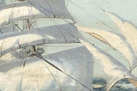 Фрагмент A TEA CLIPPER IN FINE WEATHER