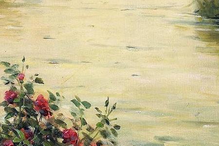 Фрагмент A tranquil river landscape