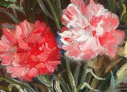 Фрагмент A Vase of Carnations