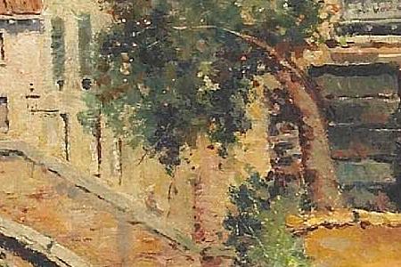 Фрагмент A view of a canal in Venice