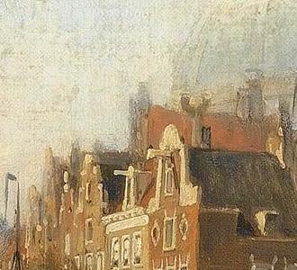 Фрагмент A VIEW OF AN AMSTERDAM CANAL POSSI