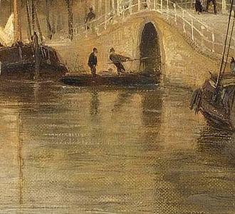 Фрагмент A VIEW OF AN AMSTERDAM CANAL POSSI