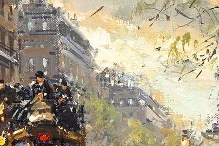 Фрагмент A view of the Place de la Republique