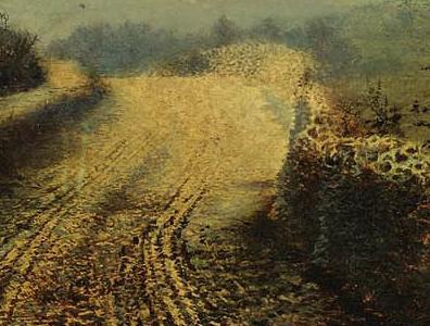 Фрагмент A WET ROAD BY MOONLIGHT, WHARFEDALE
