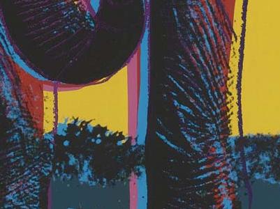 Фрагмент AFRICAN ELEPHANT на желтом фоне