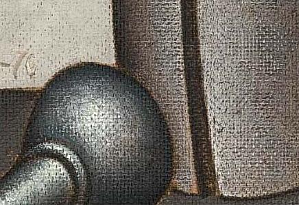 Фрагмент AMPHORAS ON A PLATE BY A PILLAR