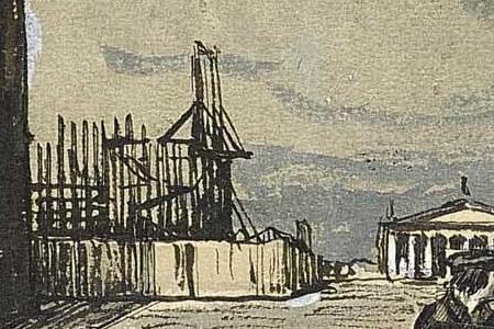 Фрагмент AN ILLUSTRATION FOR ALEXANDER PUSHKIN\'S BRONZE HORSEMAN