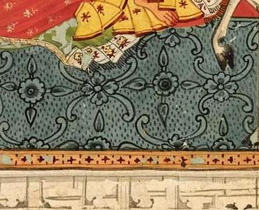 Фрагмент AN ILLUSTRATION FROM A RAGAMALA SERIES RAGINI BHAIRAVI INDIA BILASPUR