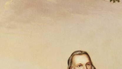 Фрагмент Автопоррет с собакой на охоте