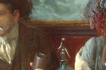 Фрагмент BACKGAMMON AT THE CAFE