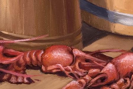 Фрагмент Банный натюрморт с раками