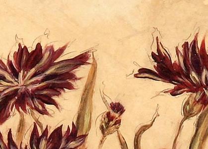 Фрагмент Баночка "Cofee" с цветами