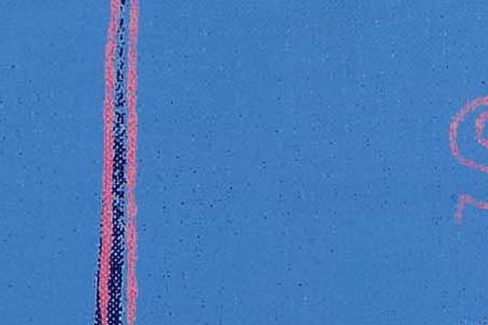 Фрагмент Bateau sur fond bleu