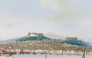 Фрагмент BAY OF NAPLES WITH MOUNT VESUVIUS