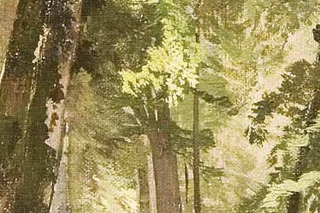 Фрагмент Беловежская пуща.1892.