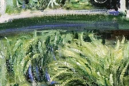 Фрагмент Белые кувшинки. 1899.
