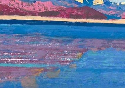 Фрагмент BLUE DAY AT LAKE SILS