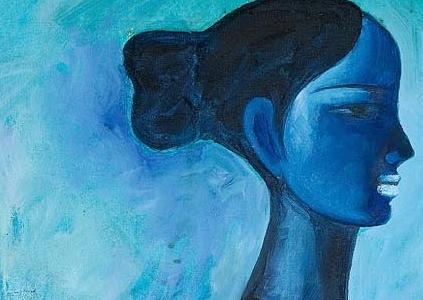 Фрагмент Blue Fisherwoman