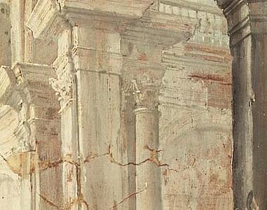 Фрагмент Bologna Elegant figures amongst ruins