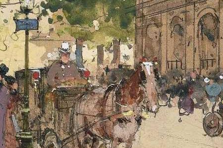 Фрагмент BOOK VENDORS ALONG THE QUAIS OF THE SEINE, PARIS