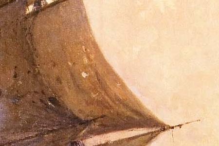 Фрагмент Бой брига «Меркурий» с Турецкими кораблями 14 мая 1829.