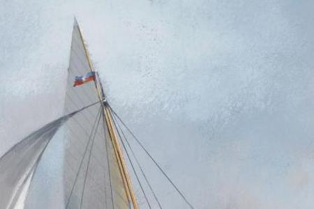 Фрагмент Britannia and White Heather 1905 with the Guardship Dominion