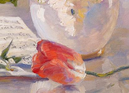 Фрагмент Букет белой сирени