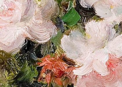 Фрагмент Букет роз в вазе