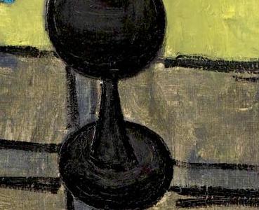 Фрагмент Букет цыетов на желтом фоне