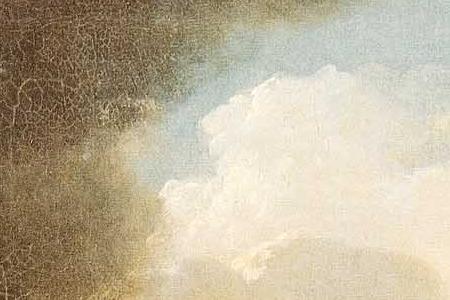 Фрагмент Буря у скалистого берега.1763.