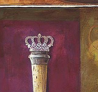 Фрагмент Бутылкакрасного вина гроздь винограда