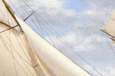 Фрагмент Cambria and Lulworth off the Royal Yacht Squadron; Cambria and Candida off Norris Castle 2